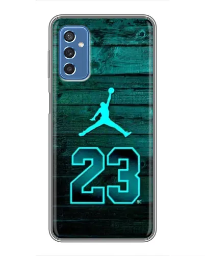 Чехол для Samsung Galaxy M52 с картинкой «Jordan Cyan 23» Чехол для Samsung Galaxy M52 с картинкой «Jordan Cyan 23»