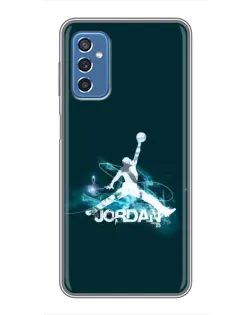 Чехол для Samsung Galaxy M52 с картинкой «Jordan Blue Fire»