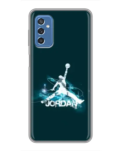 Чехол для Samsung Galaxy M52 с картинкой «Jordan Blue Fire» Чехол для Samsung Galaxy M52 с картинкой «Jordan Blue Fire»