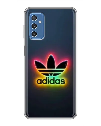 Чехол для Samsung Galaxy M52 с картинкой «Неоновый Adidas»