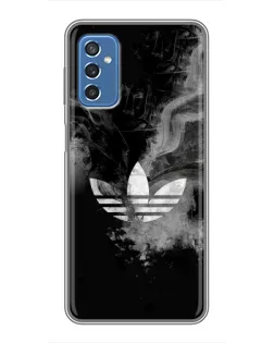 Чехол для Samsung Galaxy M52 с картинкой «Абстрактный дым Adidas»