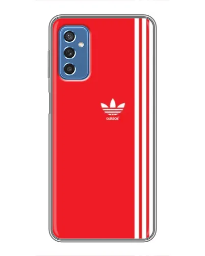 Чехол для Samsung Galaxy M52 с картинкой «Красный минимализм Adidas»
