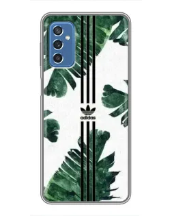 Чехол для Samsung Galaxy M52 с картинкой «Пальмовые листья адидас»