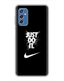 Чохол для Samsung Galaxy M52 з картинкою «Текстовий принт Nike»
