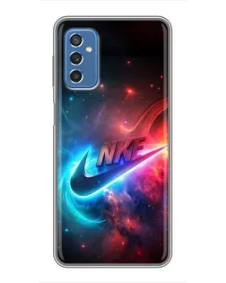 Чохол для Samsung Galaxy M52 з картинкою «Вогняний логотип Nike»