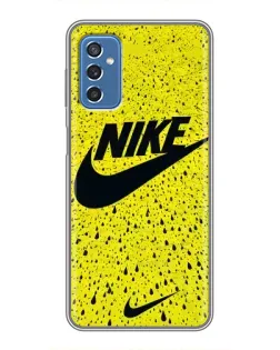 Чохол для Samsung Galaxy M52 з картинкою «Жовтий текстурний Nike»