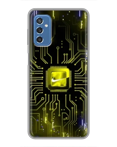 Чохол для Samsung Galaxy M52 з картинкою «Nike — золота іскра»