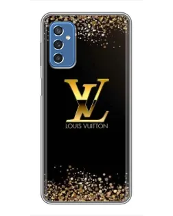Чехол для Samsung Galaxy M52 с картинкой «LV — золотые искры»