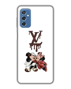 Чехол для Samsung Galaxy M52 с картинкой «LV и Микки Маус»