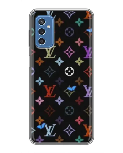 Чехол для Samsung Galaxy M52 с картинкой «Цветная монограмма LV» Чехол для Samsung Galaxy M52 с картинкой «Цветная монограмма LV»