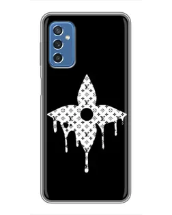 Чехол для Samsung Galaxy M52 с картинкой «Цветочная монограмма»