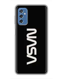 Чохол для Samsung Galaxy M52 з картинкою «NASA — вертикальний логотип»