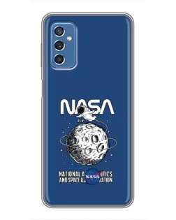 Чохол для Samsung Galaxy M52 з картинкою «NASA — місячна місія»