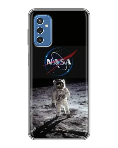Чохол для Samsung Galaxy M52 з картинкою «Астронавт на Місяці»