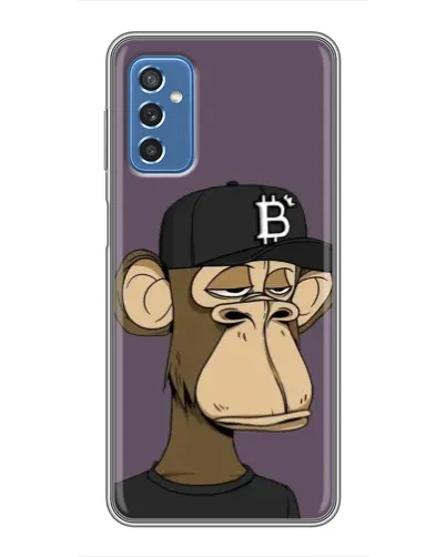Чехол для Samsung Galaxy M52 с картинкой «Bored Ape в кепке»
