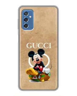 Чехол для Samsung Galaxy M52 с картинкой «Микки Маус Gucci — крафт»