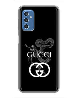 Чехол для Samsung Galaxy M52 с картинкой «Gucci — серебряная змея»