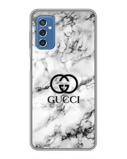 Чехол для Samsung Galaxy M52 с картинкой «Gucci — мраморный шик»