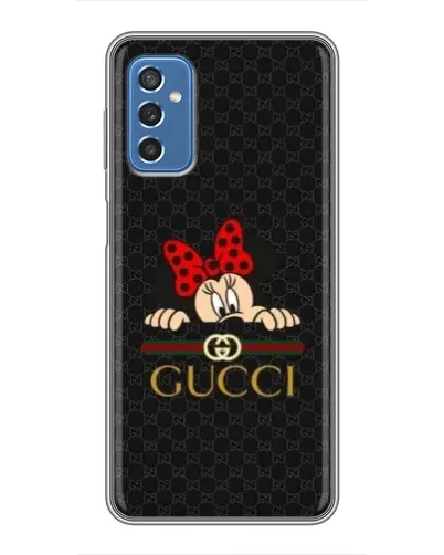 Чехол для Samsung Galaxy M52 с картинкой «Минни Маус Gucci — черный»
