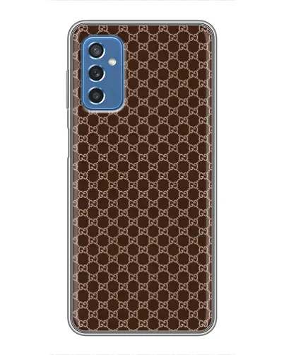 Чохол для Samsung Galaxy M52 з картинкою «Gucci — шоколадна сітка» Чохол для Samsung Galaxy M52 з картинкою «Gucci — шоколадна сітка»