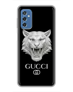 Чохол для Samsung Galaxy M52 з картинкою «Gucci — срібний лев»