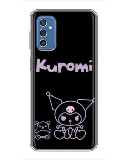Чехол для Samsung Galaxy M52 с картинкой «Kuromi — черный минимализм»