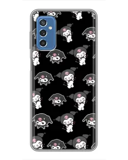 Чехол для Samsung Galaxy M52 с картинкой «Черный паттерн Kuromi»