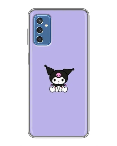 Чехол для Samsung Galaxy M52 с картинкой «Kuromi — фиолетовый минимализм»