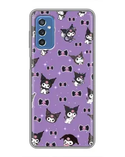 Чехол для Samsung Galaxy M52 с картинкой «Kuromi — паттерн»