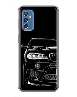 Чехол для Samsung Galaxy M52 с картинкой «Темный силуэт BMW»