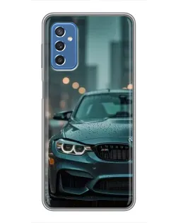 Чехол для Samsung Galaxy M52 с картинкой «BMW в огнях города»