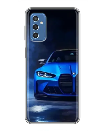 Чехол для Samsung Galaxy M52 с картинкой «Голубая BMW M4» Чехол для Samsung Galaxy M52 с картинкой «Голубая BMW M4»