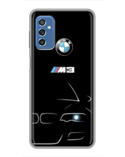 Чехол для Samsung Galaxy M52 с картинкой «Минималистичный принт BMW M3»