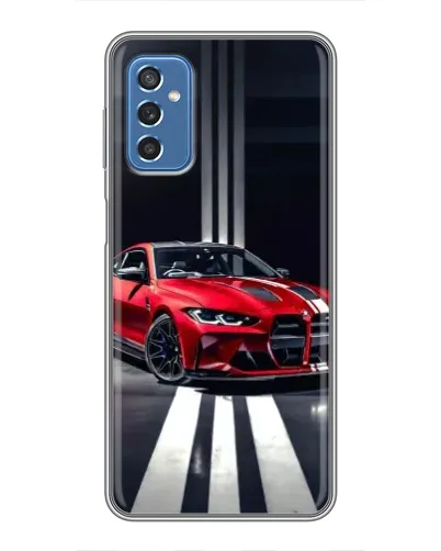 Чехол для Samsung Galaxy M52 с картинкой «Красная BMW на дороге» Чехол для Samsung Galaxy M52 с картинкой «Красная BMW на дороге»