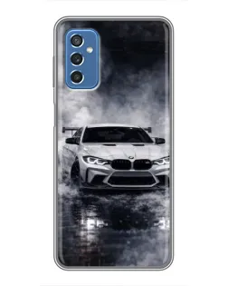 Чехол для Samsung Galaxy M52 с картинкой «BMW сквозь туман»