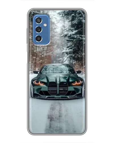 Чехол для Samsung Galaxy M52 с картинкой «BMW в зимнем лесу» Чехол для Samsung Galaxy M52 с картинкой «BMW в зимнем лесу»