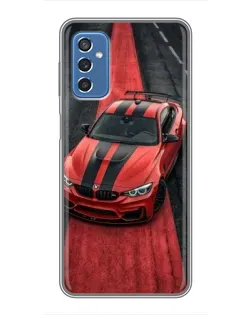Чехол для Samsung Galaxy M52 с картинкой «BMW на красной дорожке»