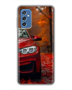 Чехол для Samsung Galaxy M52 с картинкой «Осенняя BMW M4»