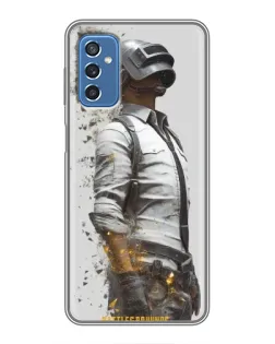 Чехол для Samsung Galaxy M52 с картинкой «PUBG — боец в пыли»