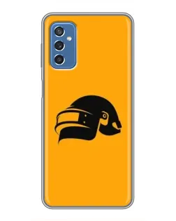 Чехол для Samsung Galaxy M52 с картинкой «PUBG — золотой шлем»