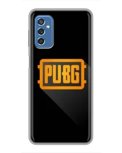 Чехол для Samsung Galaxy M52 с картинкой «PUBG — рамка лого»