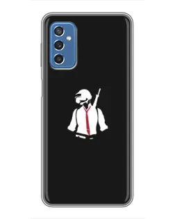 Чехол для Samsung Galaxy M52 с картинкой «PUBG — силуэт воина»