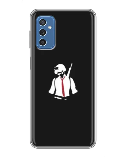 Чехол для Samsung Galaxy M52 с картинкой «PUBG — силуэт воина» Чехол для Samsung Galaxy M52 с картинкой «PUBG — силуэт воина»