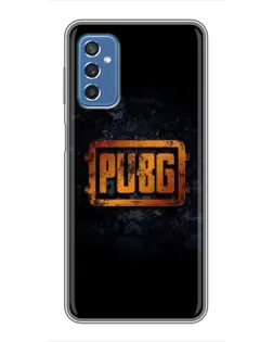 Чехол для Samsung Galaxy M52 с картинкой «PUBG — золотой логотип»