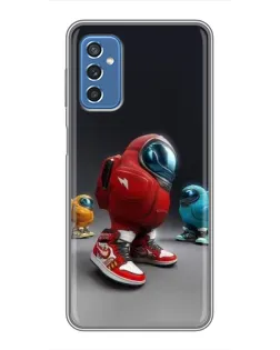 Чехол для Samsung Galaxy M52 с картинкой «Among Us — 3D стиль»