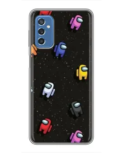 Чехол для Samsung Galaxy M52 с картинкой «Космический паттерн Among Us»