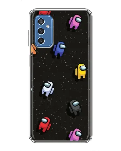 Чехол для Samsung Galaxy M52 с картинкой «Космический паттерн Among Us»