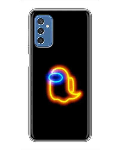 Чехол для Samsung Galaxy M52 с картинкой «Among Us неоновое сияние»