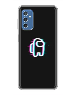 Чехол для Samsung Galaxy M52 с картинкой «Among Us неон»