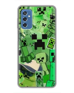 Чехол для Samsung Galaxy M52 с картинкой «Криперы Minecraft»